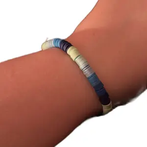 Clay Bracelet - Simple Design Featuring Colorful Beads on Wrist Display
