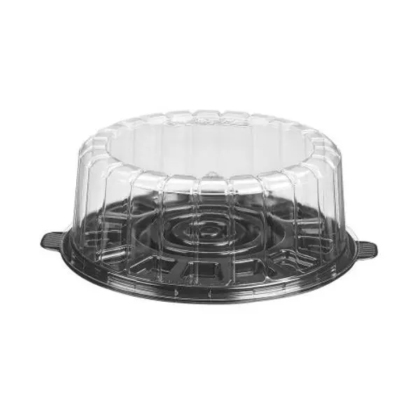 Inline Plastics 1007SCL NJ 7 in. Single-Layer Polylactic Acid Cake Container - Case of 100 (Kitchen Preserving Container)