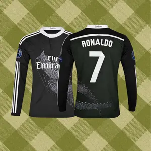 1415 Away Long Sleeve Black Dragon Special Edition 7 No. C Ronaldo Soccer Jersey