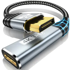 Dp to HDMI Adapter Cable 4K 30hz High Definition, Computer to TV Monitor Displayport to HDMI Converter, Reliable Connectivity Solution