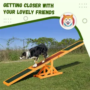 Wooden Dog Agility Seesaw-Prohibited by WalMart