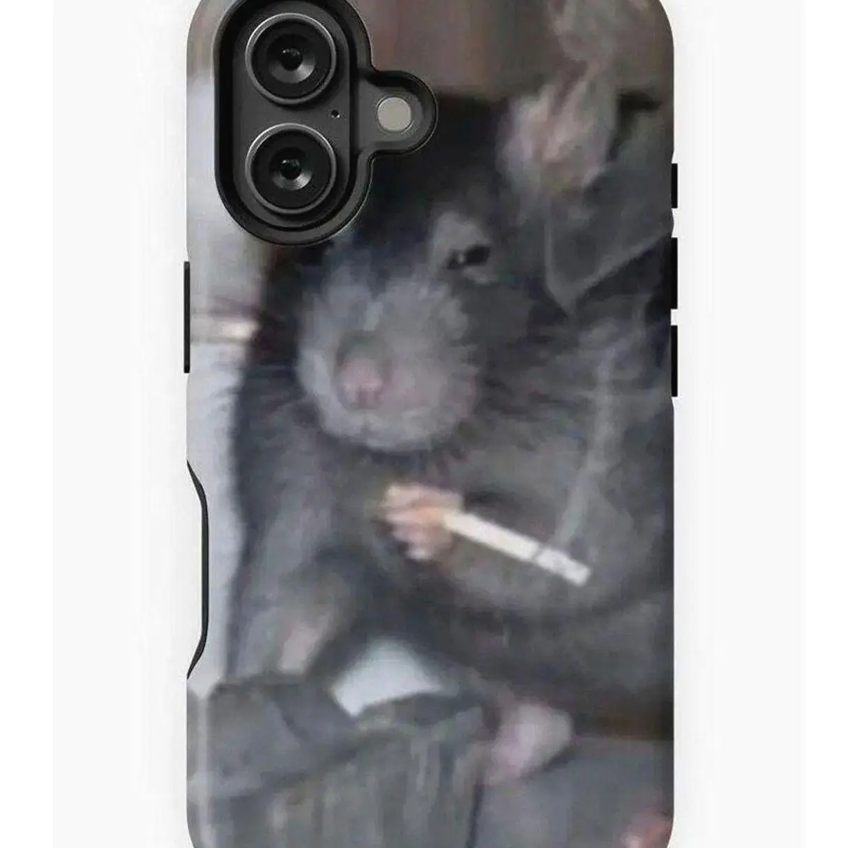 Ratatouille Rat Smoking iPhone Case - Durable Impact-Resistant Case for iPhone 11, 12, 13, 14, 15, 16 with Finish and UV Protection Compatible with Samsung Galaxy S25