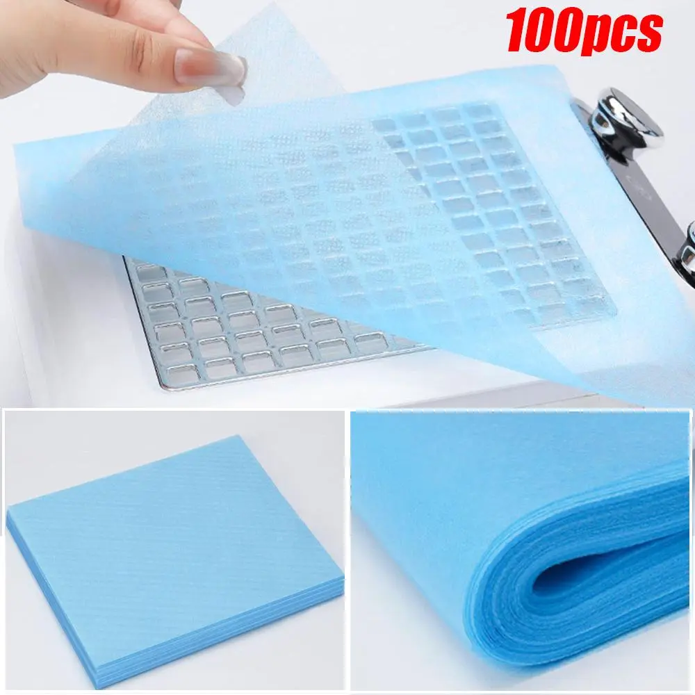 100pcs Disposable Nail Art Vacuum Dust Collector Non-Woven Filter Paper Pink/Blue/White Manicure Machine Dust Filter Paper