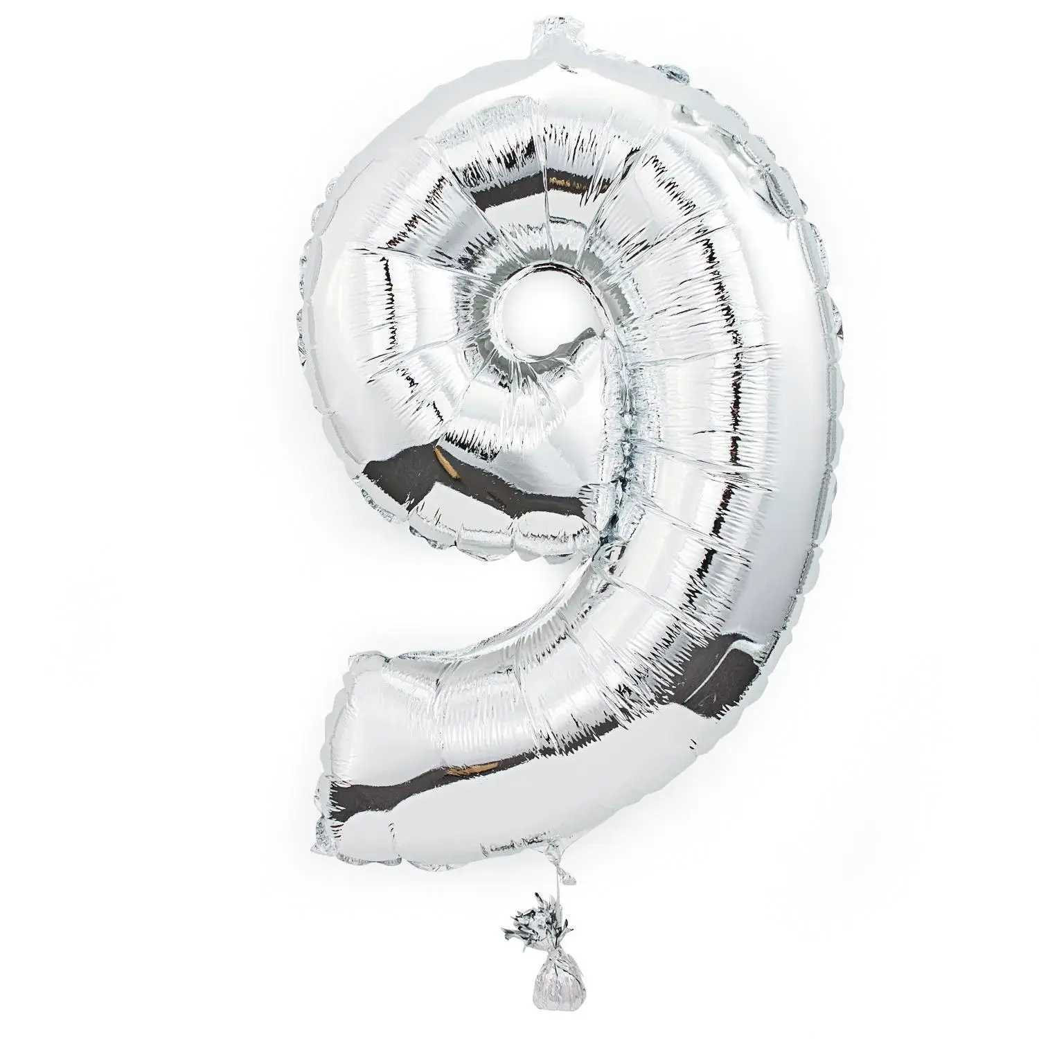 9-Shaped Number 34" Mylar Balloon