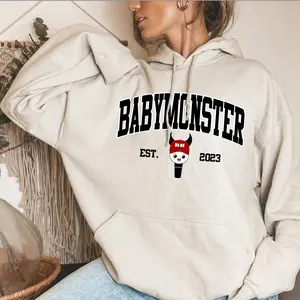 BabyyMonsterr LightStick Hoodie K-PopFeaturing BabyyMonsterr Members, Gift For Fan