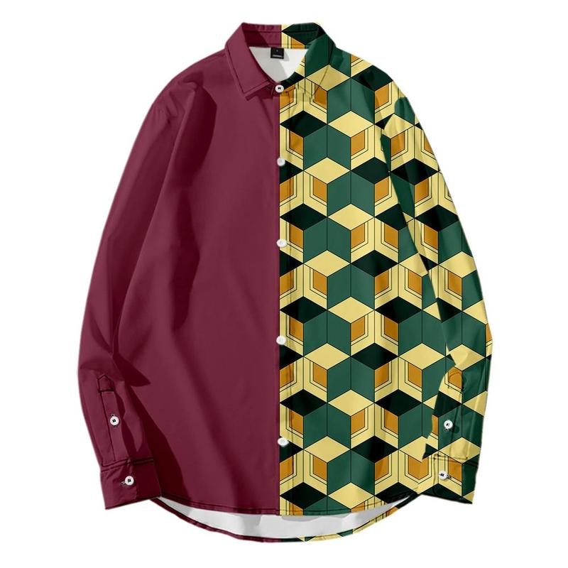 Demon Slayer Jacket, Giyu Tomioka & Tanjiro Cosplay Shirt Cape, Zenitsu, Nezuko Anime Costume for Men & Women - Official Style Demon Slayer Jacket, Giyu Tomioka & Tanjiro Cosplay Shirt Cape, Zenitsu, Nezuko Anime Costume for Men & Women - Official Style