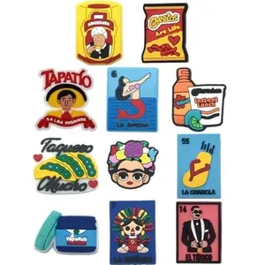 11 piece Mexican snacks inspired shoe charms
