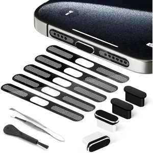 USB C Dust Plug, USB C Port Cover, Type C  Port Plug Cover with Speaker Dust Cover, Phone Accessories for  17/Air/17 Pro/17 Pro Max/ 16/16 Plus/16 Pro/16 Pro Max/ 15 Series