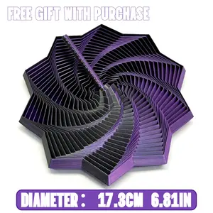 3D Printed Expanded Sensory Fidget Star(1-Piece), Stress Relief Fidgeting, Satisfying Sight & Sound, Hypnotizing Visuals Fidget Toy Gift