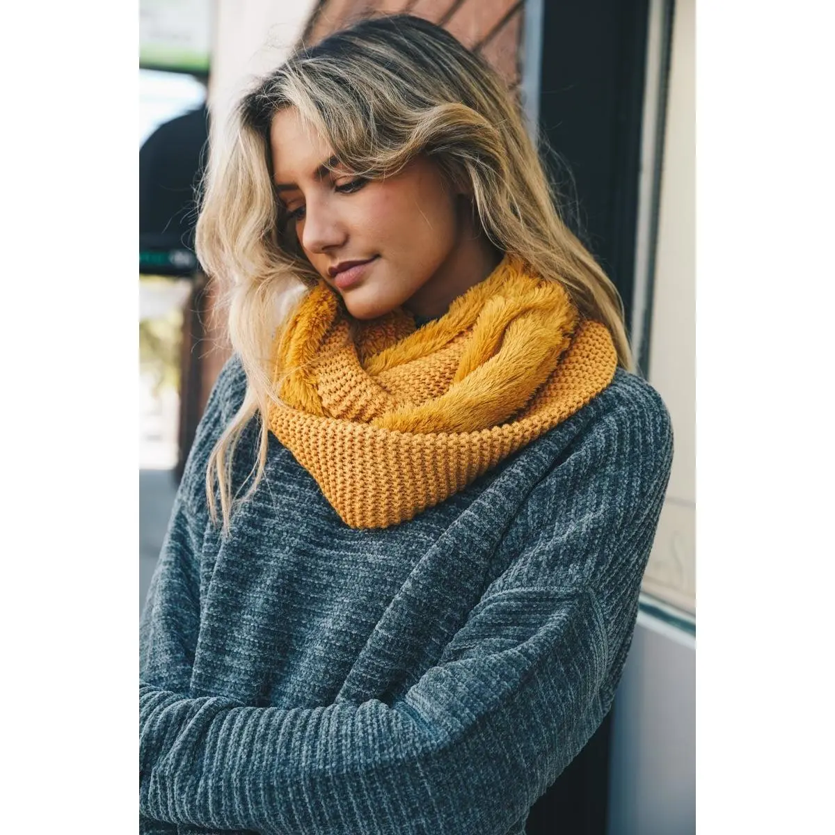 Unisex Ultra Soft Knit Acrylic Infinity Scarf - One Size Infinity Scarves, Casual On-the-Go Fashion Accessory, Cold Wash, Tumble Dry