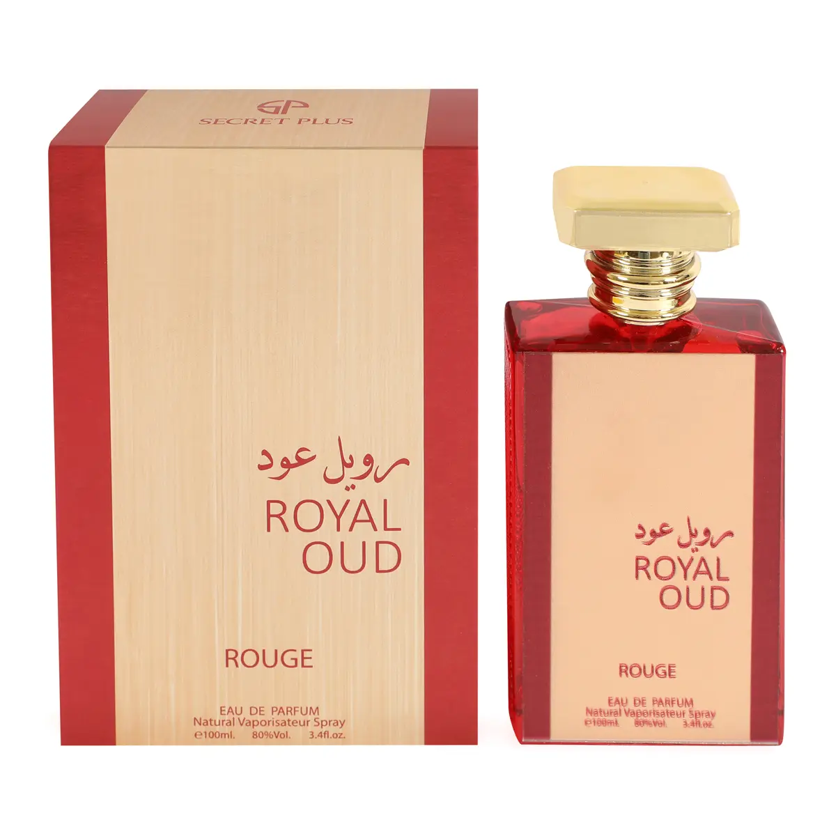 Royal Oud Rouge Spray Perfume Eau de Parfum for Men – 100ml / 3.4 fl. oz.