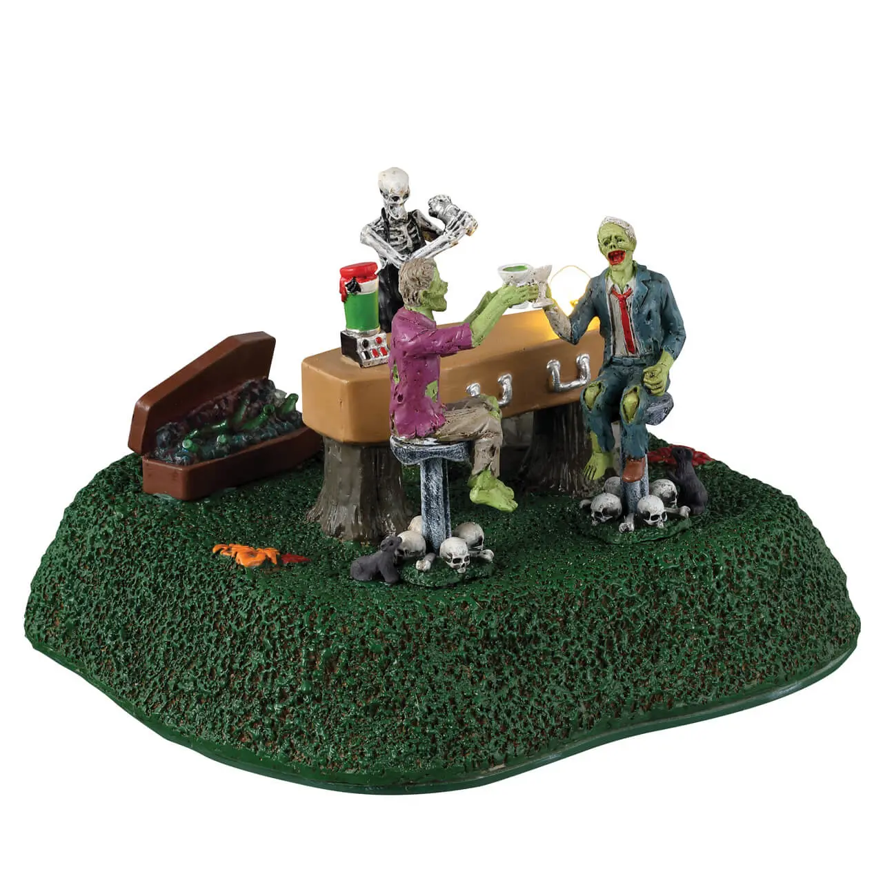 Lemax Coffin Bar Animated Lighted Table Accent #34062
