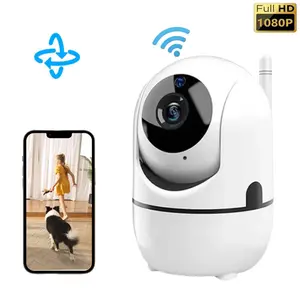 360° Rotatable Wireless Security Camera,Pan&Tlit, 2.4G WiFi Camera for Home Security, Pet Camera with Phone APP Control, Indoor Security Camera for Store/Warehouse/Factory/Home, Home Monitoring Camera