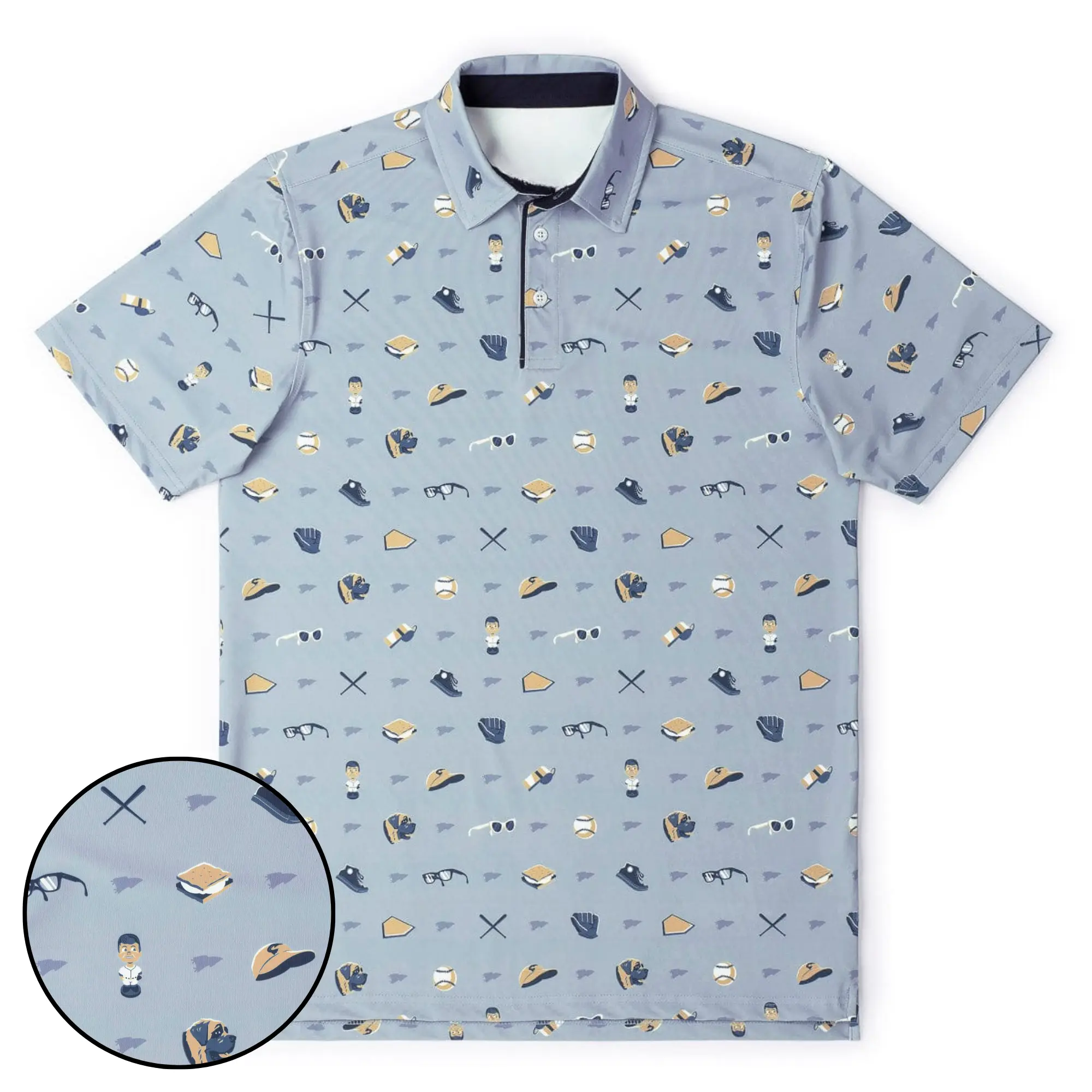 The Sandlot "Summer of ‘62" Men's Regular Fit Golf Polo Shirt - Tropical Half-Zip, Bird Print, Quick-Dry, Lightweight, Breathable, Stretch, Pique Fabric, Moisture-Wicking, Performance Stretch Fabric - Athletic Gift for Dad (Spring & Autumn Use)