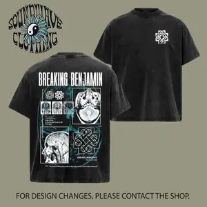 Retro Breaking Benjamin X-Ray Collage T-Shirt , Breaking Benjamin tshirt & Hoodie.Washed Oversized T-Shirt , Rock Band Shirt, Retro Music Tee, Rock Music Lover Shirt, Vintage Band Shirts , Top Men's and Women's Clothing
