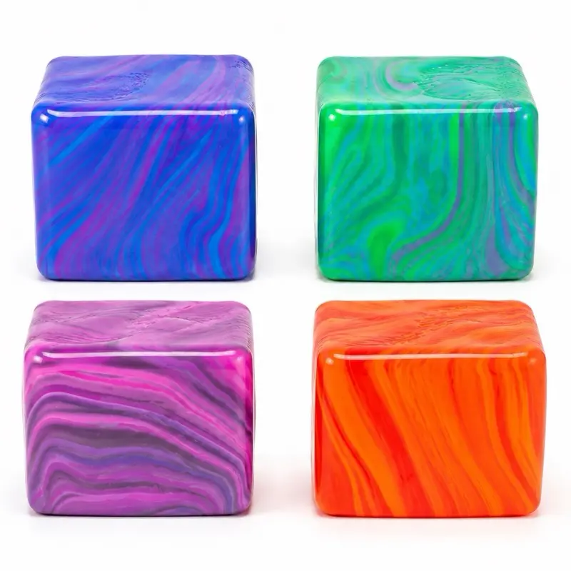 Swirl Cube Squishy Toy, Stress Relief Fidget Toy for Adults and Kids