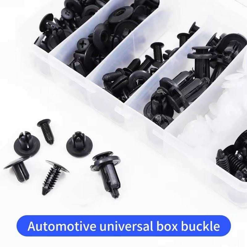 200PCS Car Clips for Hole Plastic Rivets RetainerFender Push Pin Fastener Bumper-a total of 6sizes Automotive Accessories Truck Detailing Custom Decor Carbon clavicular car clip