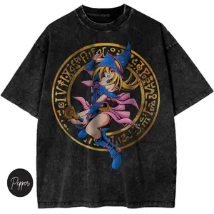 Dark Magician Girl Shirt, Yu-Gi-Oh! Shirt, Anime Vintage Graphic Tee Size S- 3XL, Menswear Top, Womenswear Top - Streetwear Cotton T-Shirt