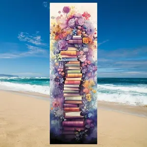 Flower & Book Pattern DIY Diamond Arts Colorful Painting Kit without Frame, 5D Diamond Art Colorful Painting Kit, DIY Wall Art Decor