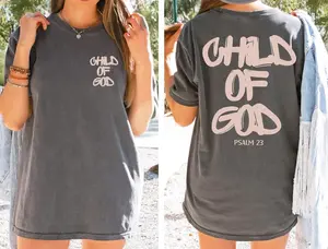 Child of God 2 Sided Shirt, Psalm T-Shirt, Celestial Childrens Tee, Inspirational Shirt, Jesus Lover, Faith Tee, Gift Christian Shirt, Trendy Faith