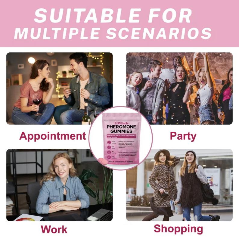 Stockout king ProYoniPheromone Gummies -Enhances your NaturalPheromones From Within -60 Count Mixed Berry Flavor Healthcare, Dietary, Supplement, Fitness, Vitamin, Edible