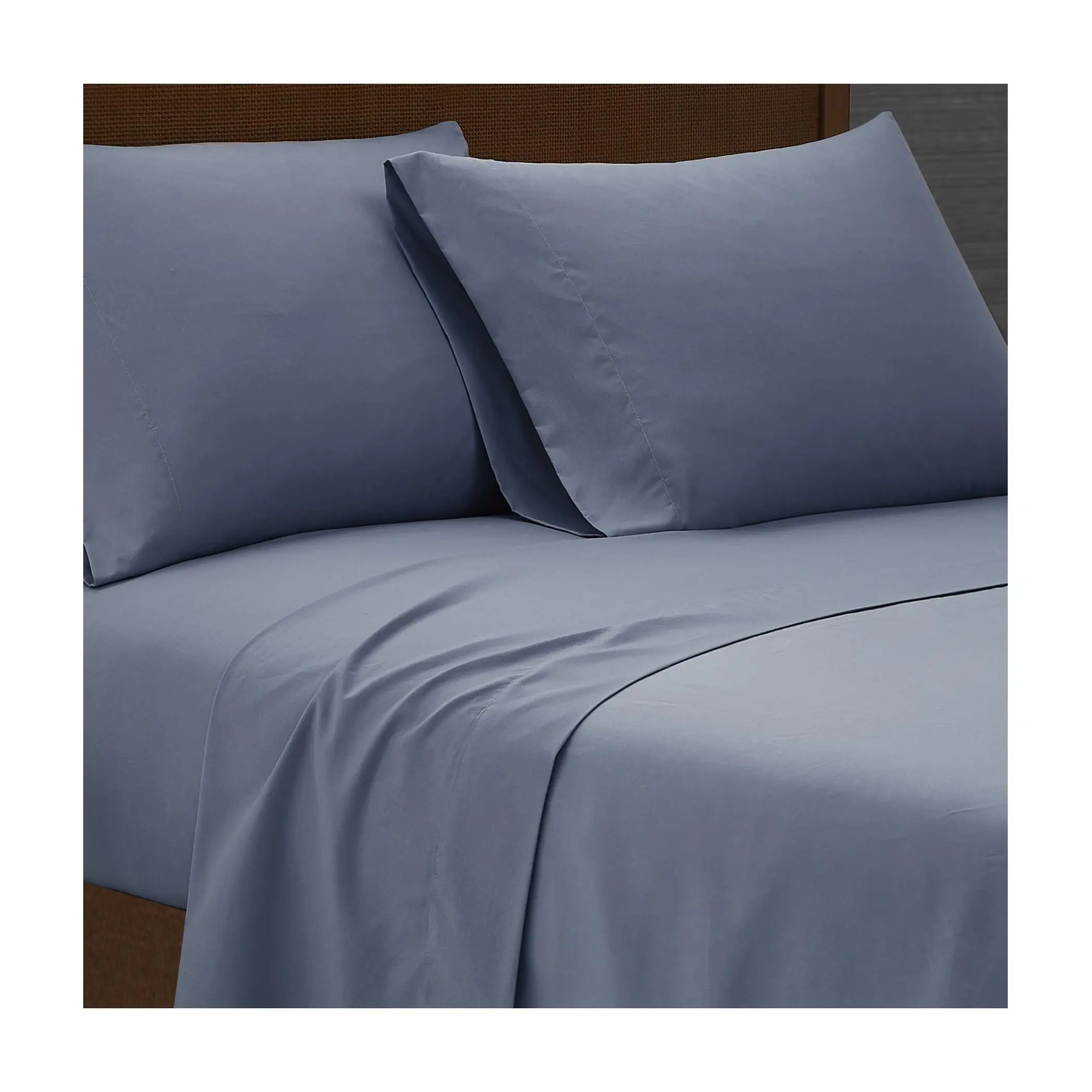 London Fog Garment Wash Solid Queen 4-Piece Sheet Set
