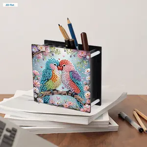 DIY Diamond Painting Kit Special Shape Diamond Pen Container Office Supplies Storage Box Acrylic Diamond Painting Pen Holder Diamond Painting Storage Rhinestone Art Desk Organizer for Desk
