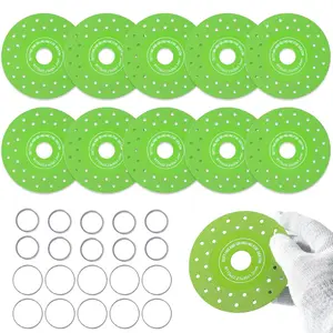 Cybertron Tools 4.5" Diamond Grinding & Cutting Discs, 115mm Flat Angle Grinder Blades with 7/8" Arbor, Dry/Wet Use for Marble, Ceramic, Quartz, Tile and Glass