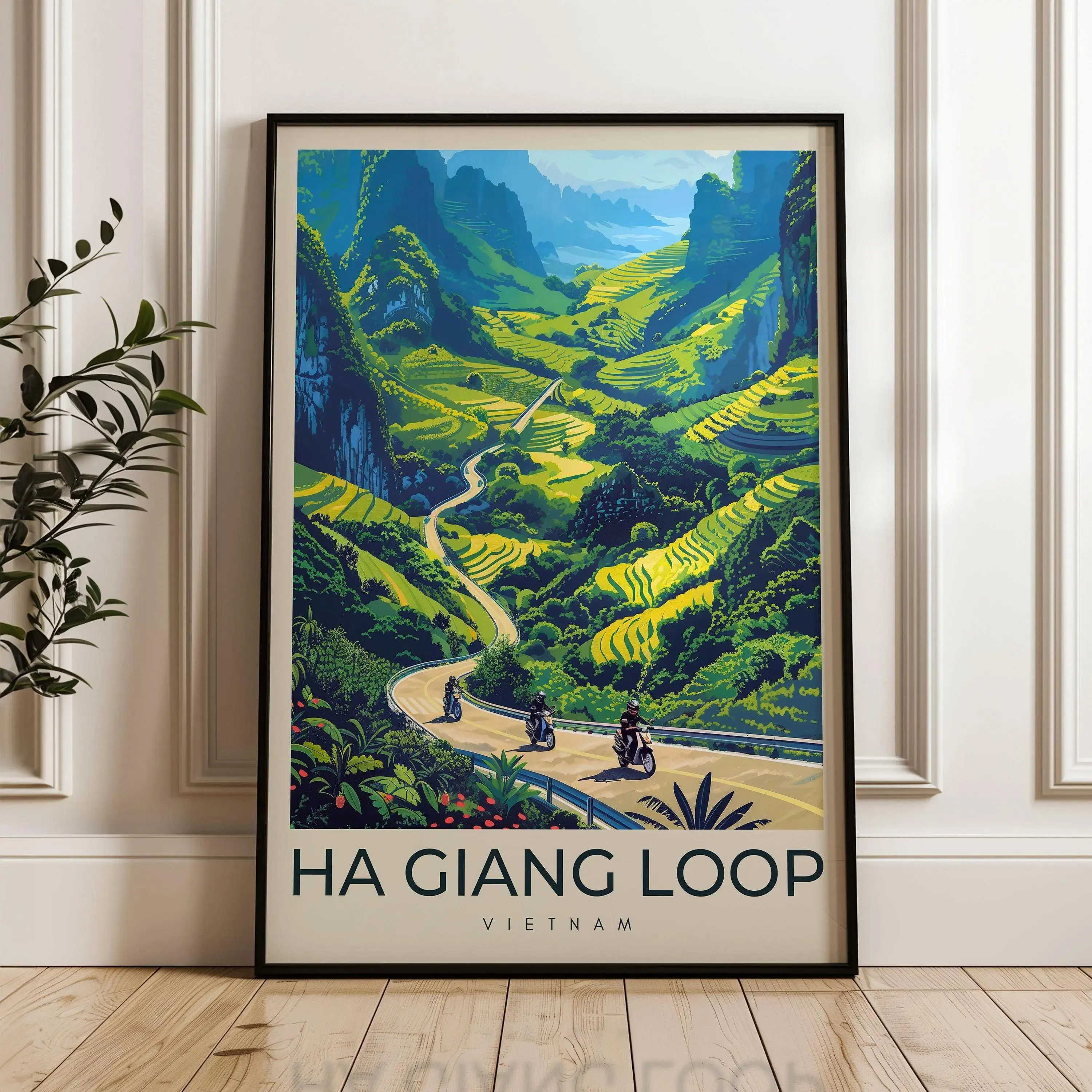 Ha Giang Loop Travel Poster - Vietnam Wall Art Print, Illustration Poster, Home & Office Decor, Gift Idea, Travel Print, Road Trip Print