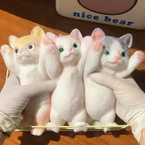 Soft Slow Rebound Cat Squeeze Toy, Ventilation Relaxing Desk Tool, Durable Unique Design, Perfect Gift for Office Home Birthday Party