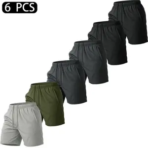 MAGCOMSEN 1/3/6 Pack Men's 7" Athletic Running Shorts Quick Dry Lightweight Mesh Basketball Workout Shorts with Zipper Pockets Fathersdaygift
