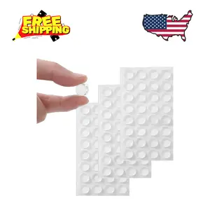 Cabinet Bumpers Soft Self-Adhesive Clear Rubber Bumper- Extremely Durable (96Pcs)