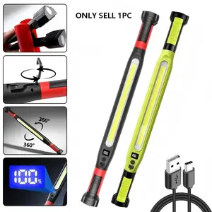 Wireless Engine Hood Work Light, Rechargeable Tactical Light, 2000mah Battery, Three Lighting Modes, Rotatable 180 Degrees, Ideal for Car Repair and Outdoor Emergency