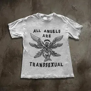 All Angels Are Transsexual Shirt Tee, Biblically Accurate Angel, Trans Pride Grunge