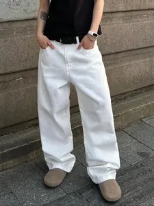 Men's Loose Fit Jeans, All-Season Fashion Versatile Casual Long Pants, Y2K Streetwear Essential, Comfortable Denim Joggers