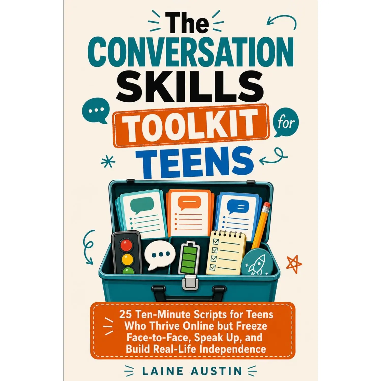 The Conversation Skills Toolkit for Teens: 25 Ten-Minute Scripts for Teens Who Thrive Online but Freeze Face-to-Face, Speak Up, and Build Real-Life Independence