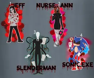 Creepypasta Acrylic Keychains, Gift Birthday