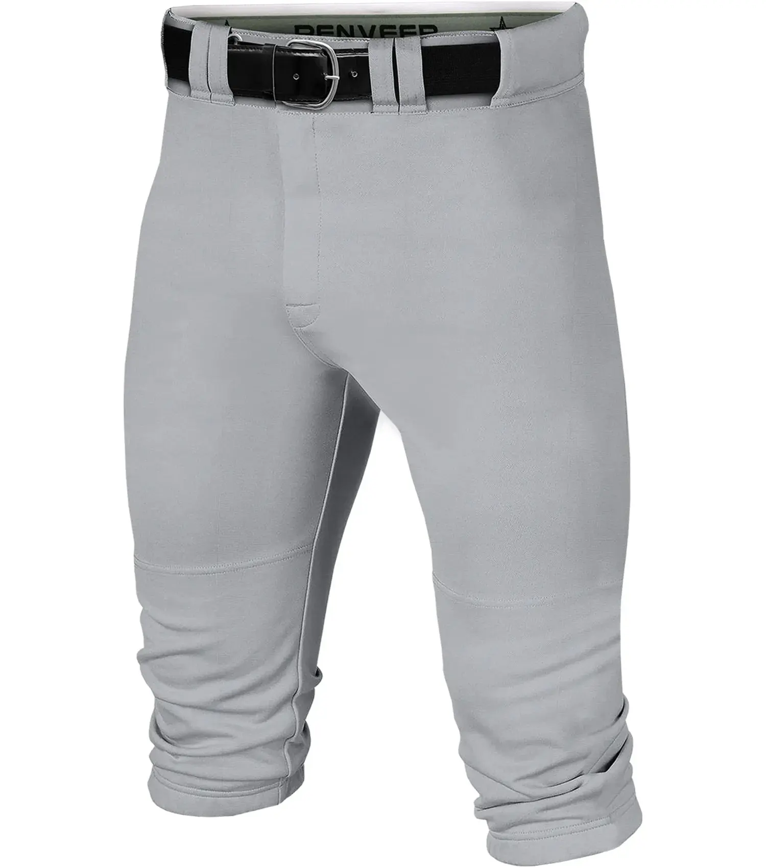 Penveer Knicker-Style Male Youth Baseball Pants, Durable Snap-Zip, Elastic Bottom (Gray) | Sports Clothing, Sporty Bottoms, Sporty Sports Bottoms
