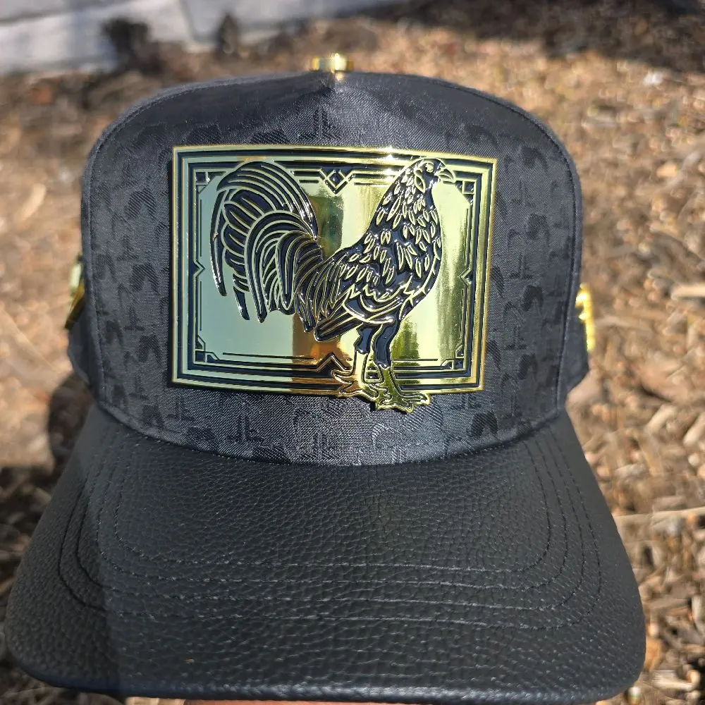 Pre-Owned Ferreti Brand Rooster Hat, Black Fashion Accessory