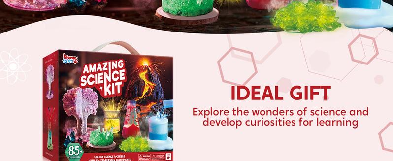Amazing Science Kits- 85+ Experiments Educational Toys, STEM Activities with Erupting Volcano and Growing Crystal Tree for Kids Aged 6 7 8+ toys boys Valentine's Day Gifts for Kids Amazing Science Kits- 85+ Experiments Educational Toys, STEM Activities with Erupting Volcano and Growing Crystal Tree for Kids Aged 6 7 8+ toys boys Valentine's Day Gifts for Kids
