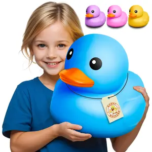 Happy Duckers Extra-Large Rubber Duck 13.3” – Giant Bath Toy for Kids, Pool, and Bathroom Decor.  BPA and Phthalate Free