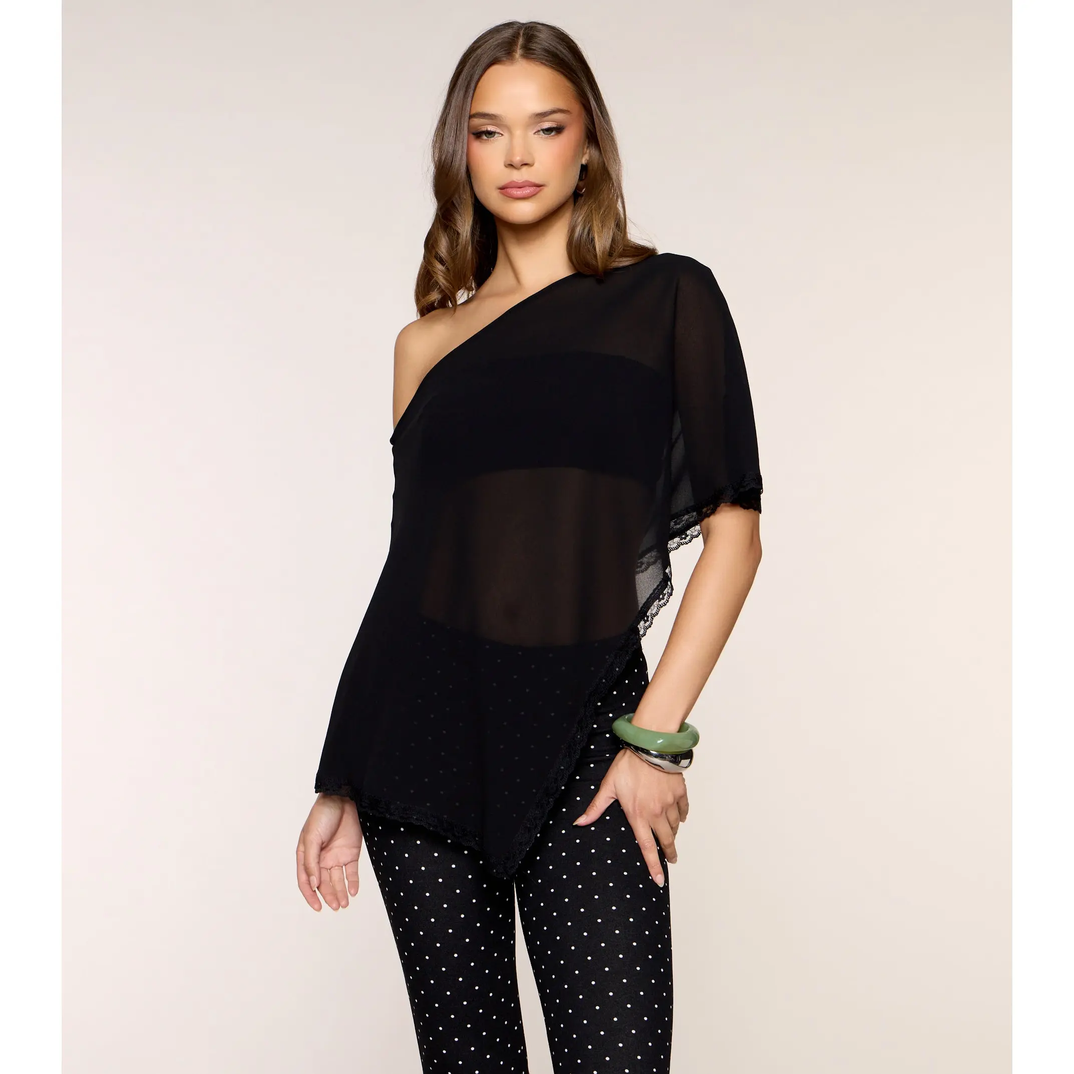 Moonlit Escape Chiffon Poncho