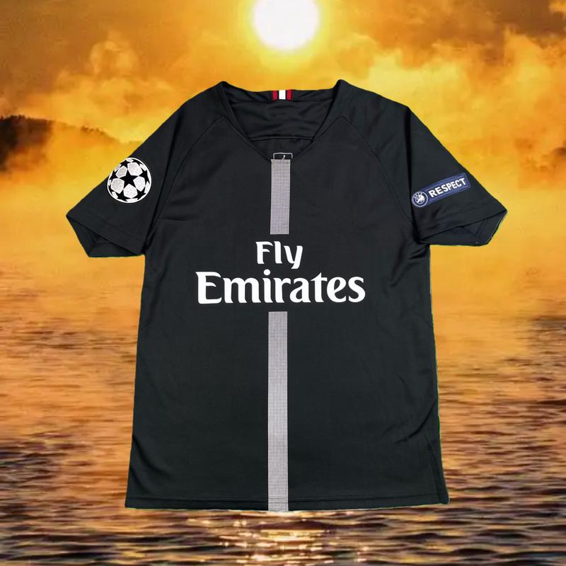 18-19 Away Black No. 10 Neymar Short Sleeve Breathable Football Jersey