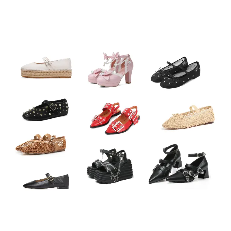 Women's Mary Janes Shoes, Gothic Lolita Footwear in Assorted Styles with Bows, Block Heels, or Flatforms