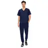 COZYSCRUBS Scrubs for Men -Lunarian Set- 4 Pockets V-Neck Scrub Top and 7 Pockets Jogger Pants Mens Scrubs Set