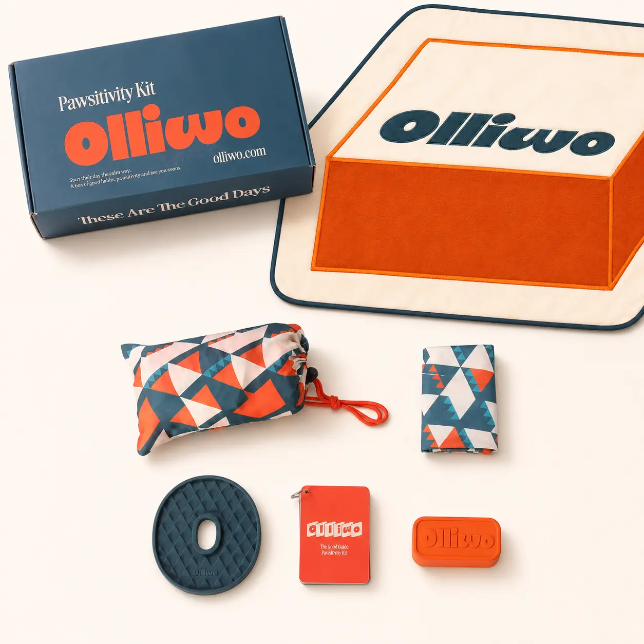 Olliwo Pawsitivity Kit | Calming Puppy Enrichment Set with Lick Mat, Snuffle Mat & Training Guide for Anxiety & Alone Time Lick Mat For Puppies
