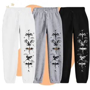 Vintage Fourth Wing Sweatpants, Basgiath War College Graphic Pants, Xaden Riorson Inspired Joggers, Fantasy Romance Bookish Gift, Unisex Casual Cotton Sweatpants 8