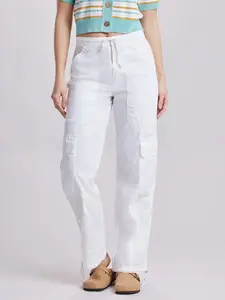 Tessa Twill Cargo Pants – Women’s Straight-Leg Utility Cargo Trousers with Pockets