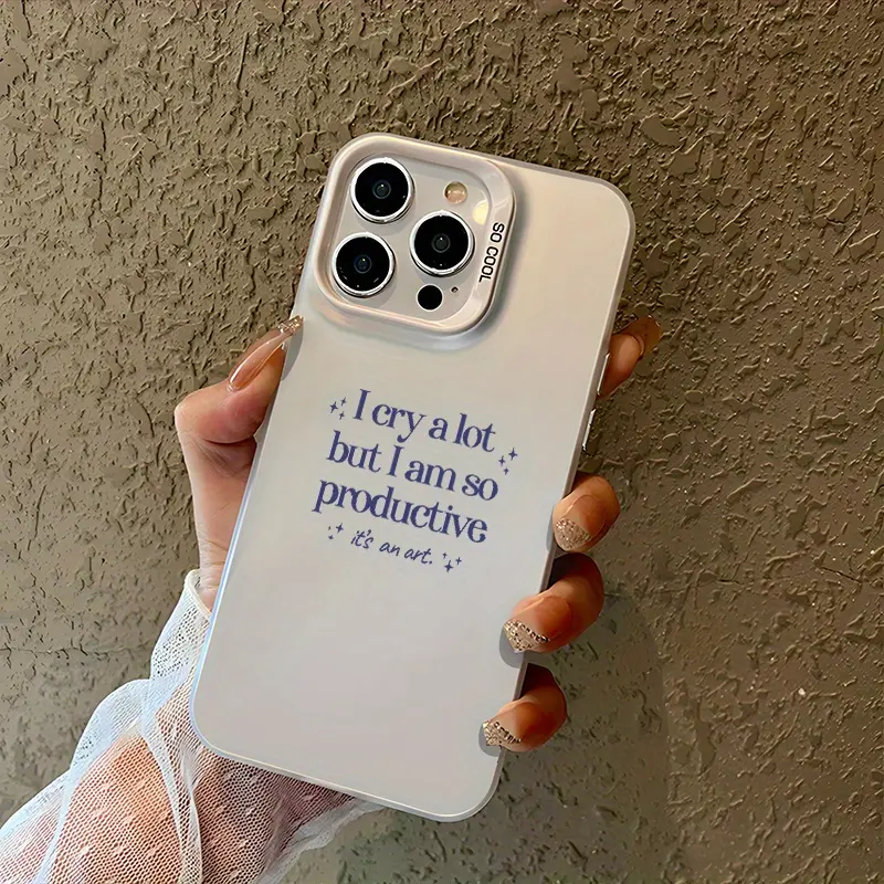 TPU Smartphone Casing - Suffering Poet Lyrics Print, Stylish Protective Phone Protector for iPhone 17,16,16E,15,14,13,12,11,X,XS,XS Max,XR,7P,8P & Multiple Devices, Ideal Holiday Gift for Friends