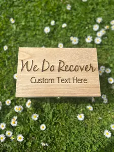 Custom Engraved We Do Recover Wood Keepsake Box